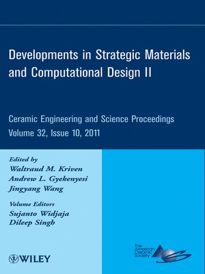 cover image of Developments in Strategic Materials and Computational Design II